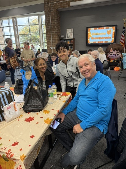 Grandparents or loved ones have lunch with their students 