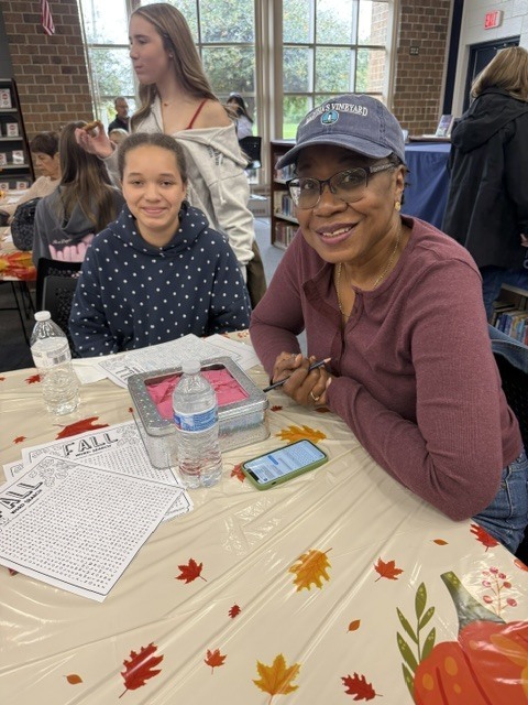 Grandparents or loved ones have lunch with their students 