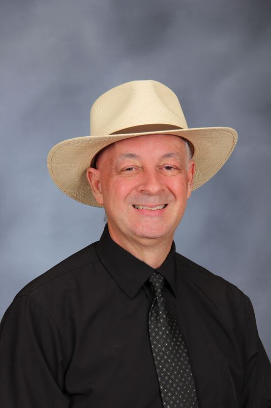 Tom Hernandez wearing fedora