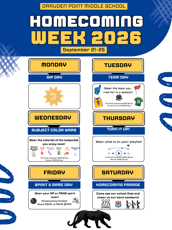 Spirit Week Flyer