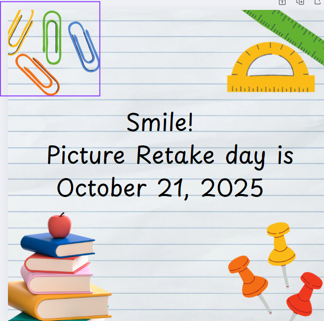Picture retake Day October 21, 2025
