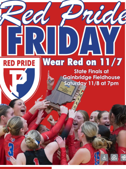 Wear RED this Friday,  November 7 