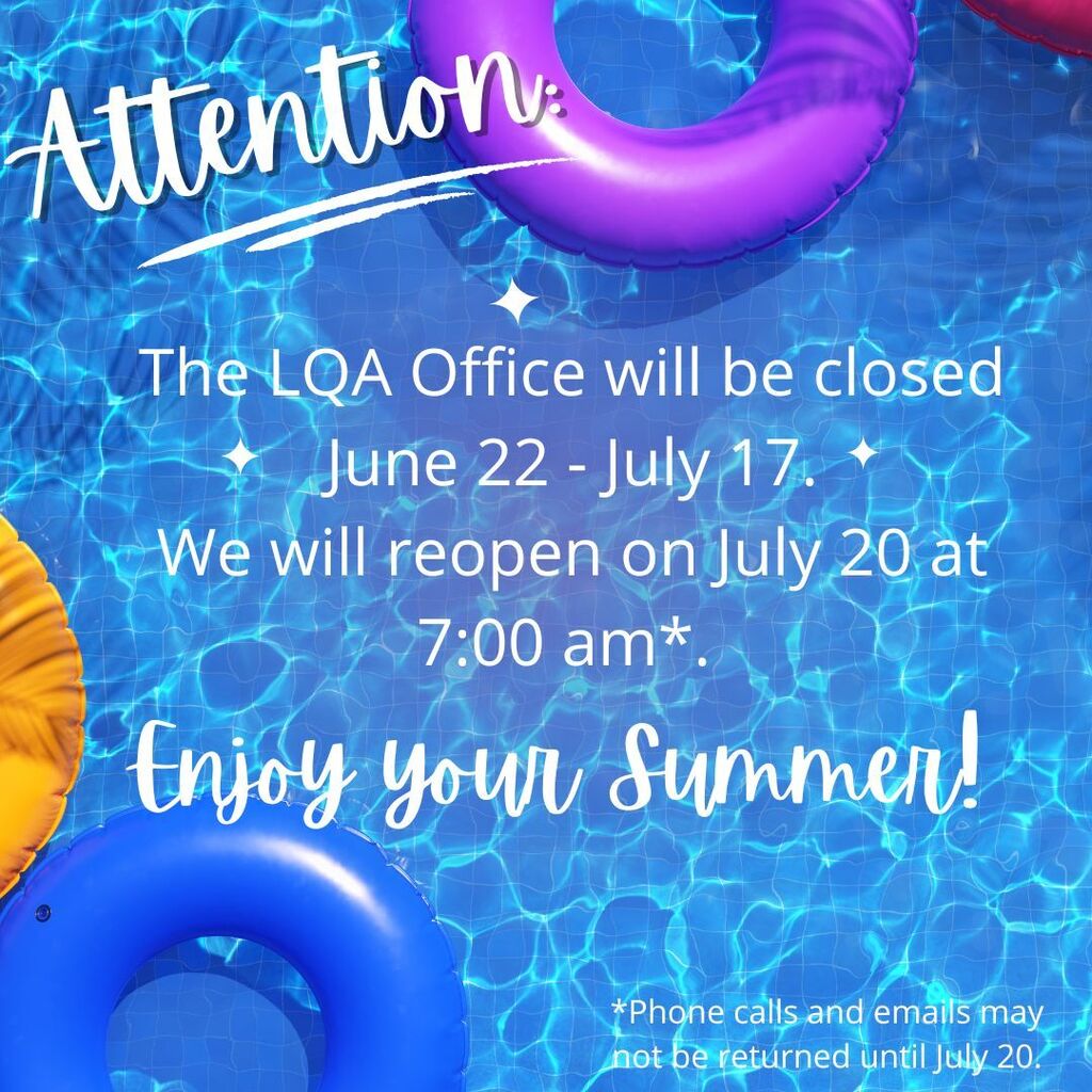 Closed for the summer