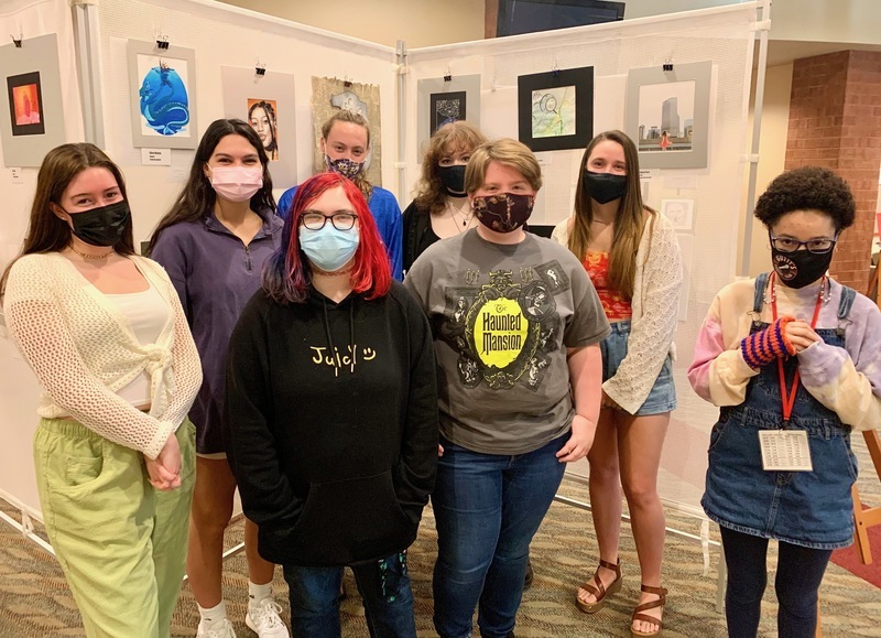 AP Studio students gathered for a group photo AP Studio students gathered for a group photo