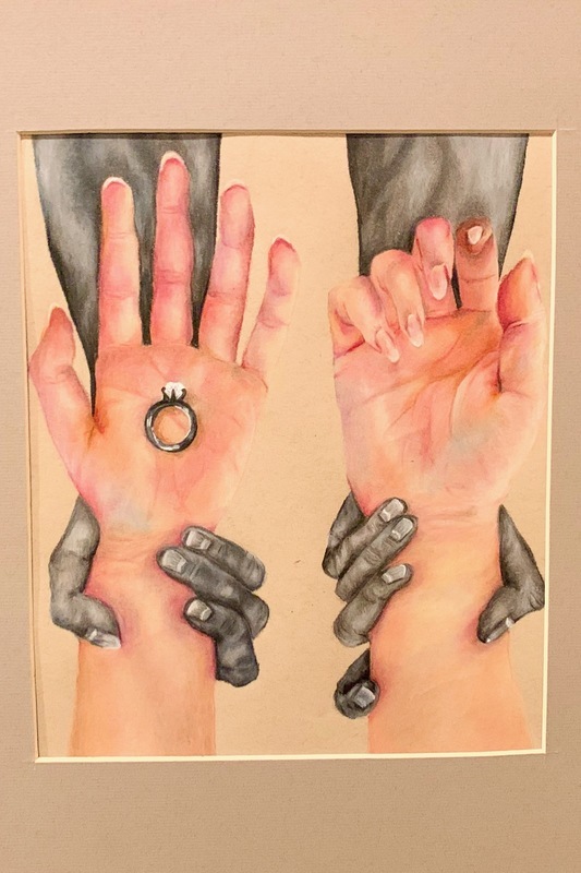 Art displayed for the Spring 2021 AP Studio Art Exhibition Art displayed for the Spring 2021 AP Studio Art Exhibition