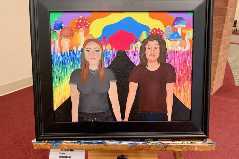 Art displayed for the Spring 2021 AP Studio Art Exhibition Art displayed for the Spring 2021 AP Studio Art Exhibition