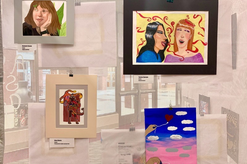 Art displayed for the Spring 2021 AP Studio Art Exhibition Art displayed for the Spring 2021 AP Studio Art Exhibition