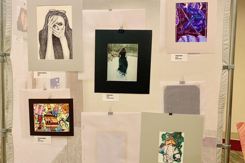 Art displayed for the Spring 2021 AP Studio Art Exhibition Art displayed for the Spring 2021 AP Studio Art Exhibition