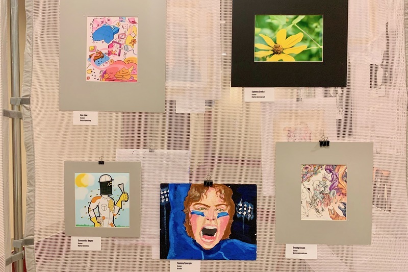 Art displayed for the Spring 2021 AP Studio Art Exhibition Art displayed for the Spring 2021 AP Studio Art Exhibition