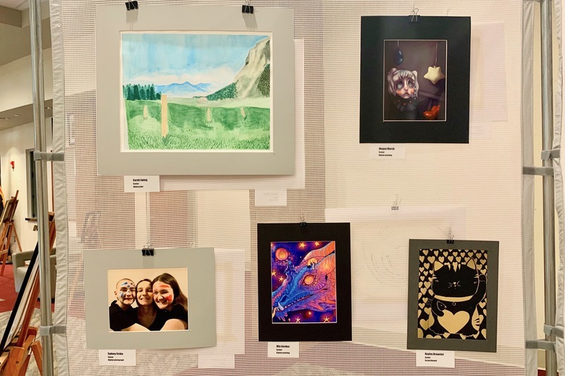 Art displayed for the Spring 2021 AP Studio Art Exhibition Art displayed for the Spring 2021 AP Studio Art Exhibition