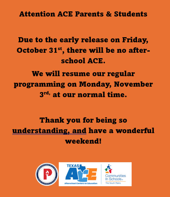 ACE Parent Reminder