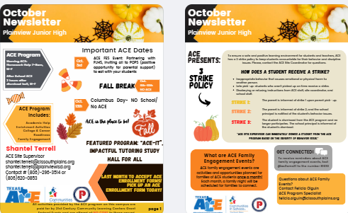 ACE: Monthly Newsletter
