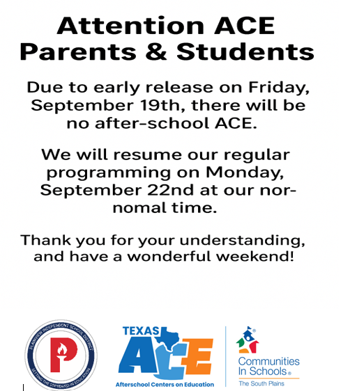 ACE Parent Reminder