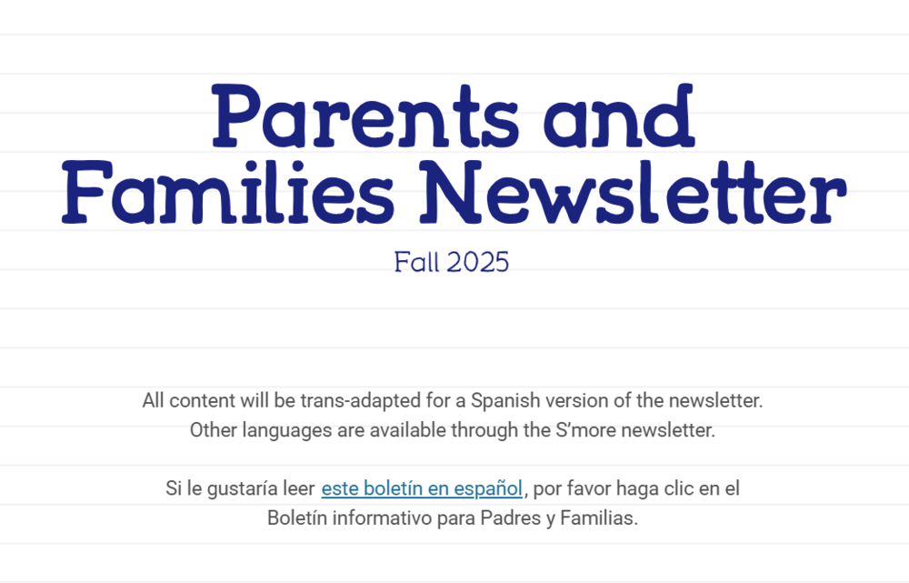 Families Newsletter