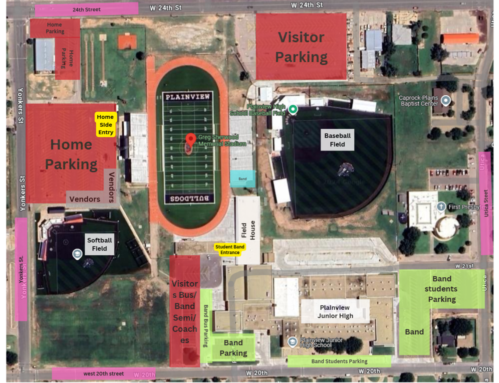 band parking for games