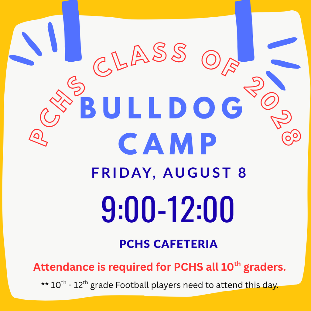 PCHS Class of 2028 Bulldog Camp