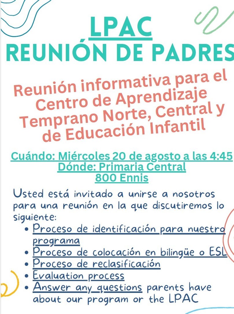 Capacitación para padres 20 de agosto