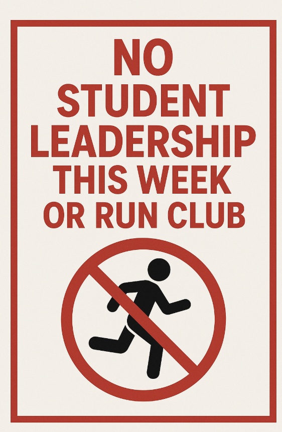 No student leadership or runclub