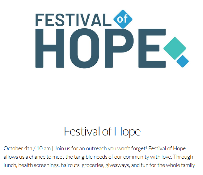 fesival of hope