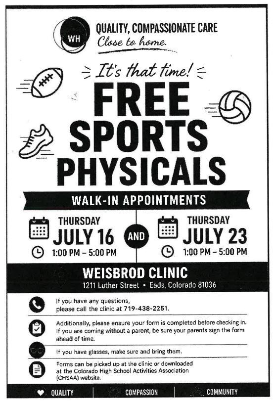 Free Sports Physicals