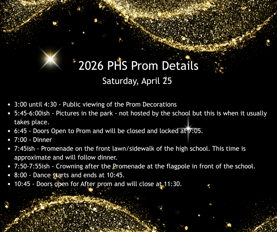 2026 Prom Details