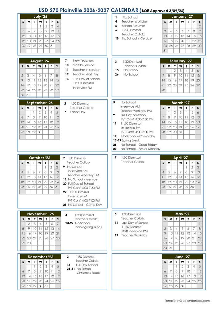 26-27 District Calendar