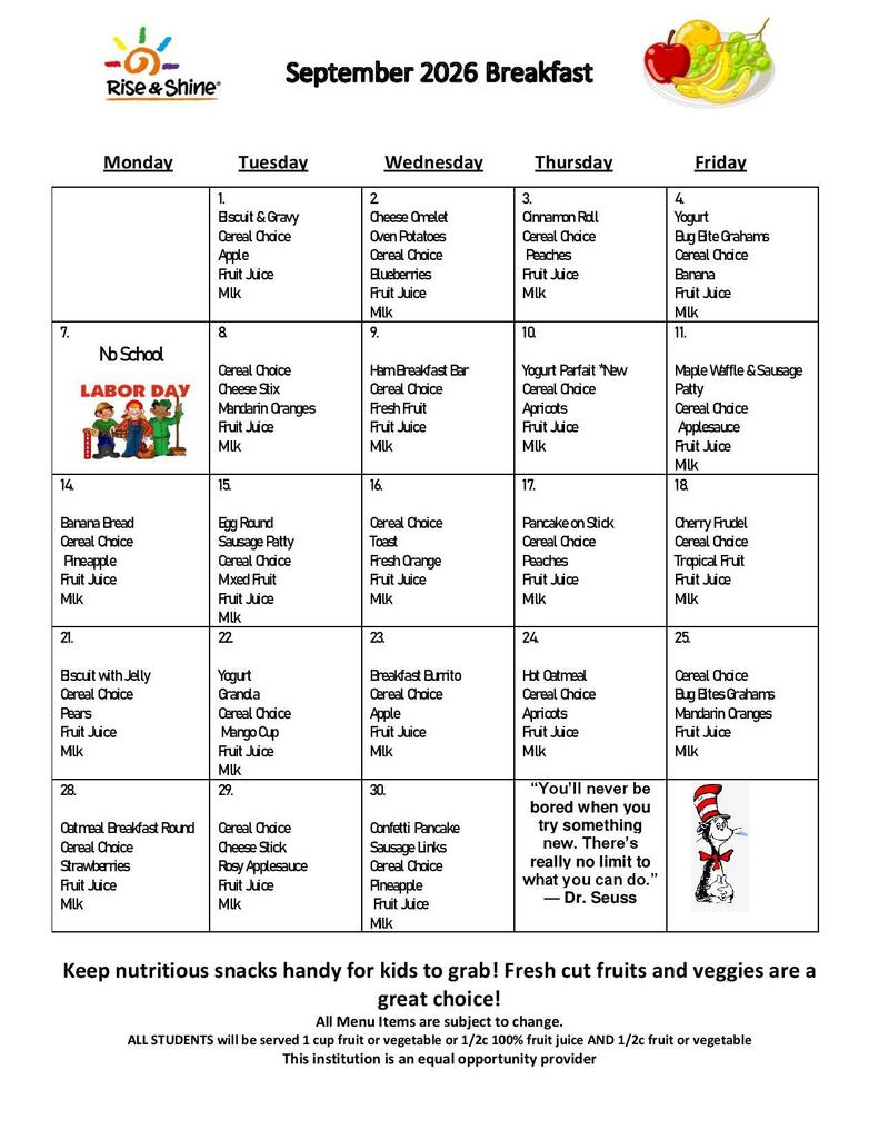 Sept Menus