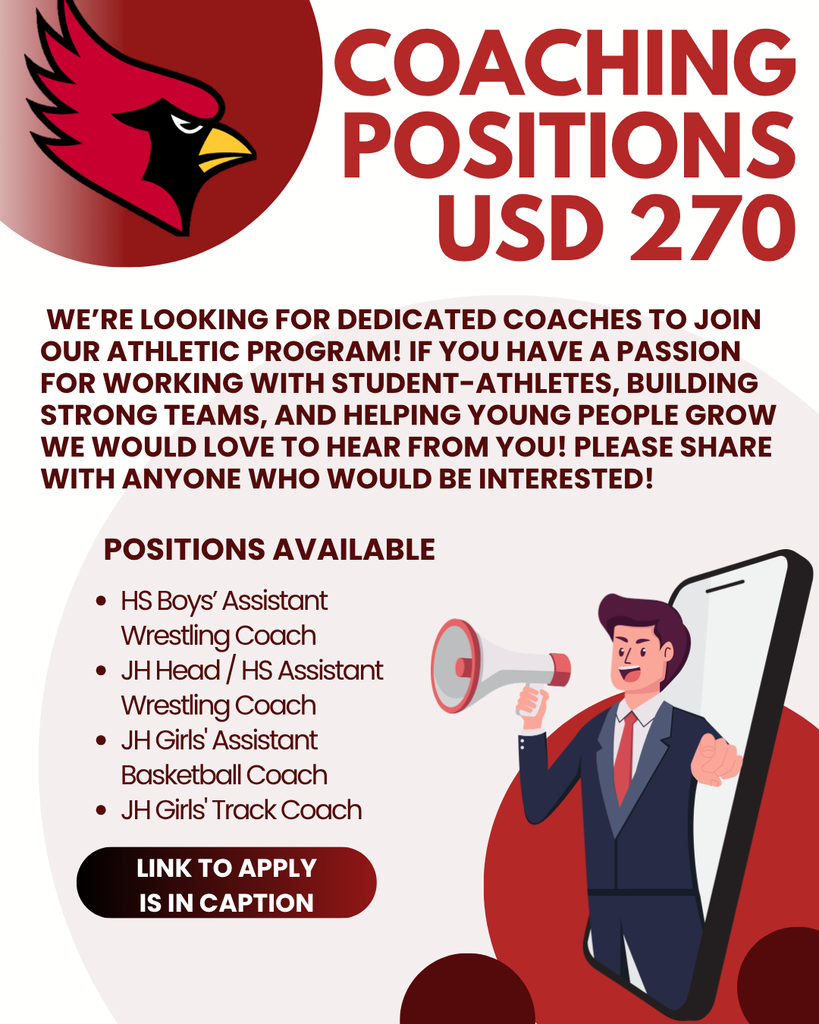 Coaching Positions Available