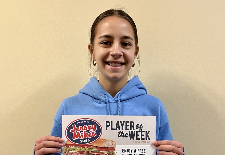 picture of middle school athlete of the week