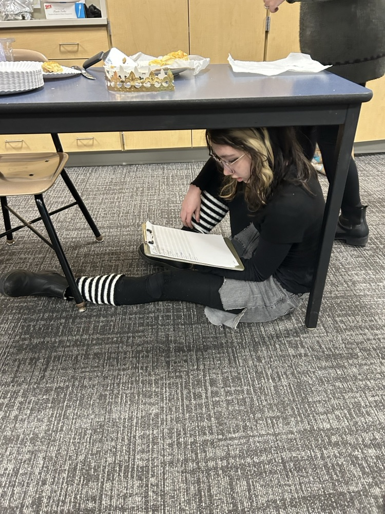 picture of student from middle school French class