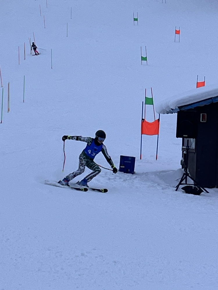 picture of Trojan skier during a competition 
