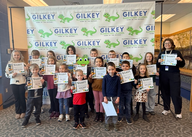 group picture of Gilkey student of the month