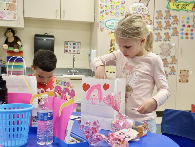 picture of student at valentines party