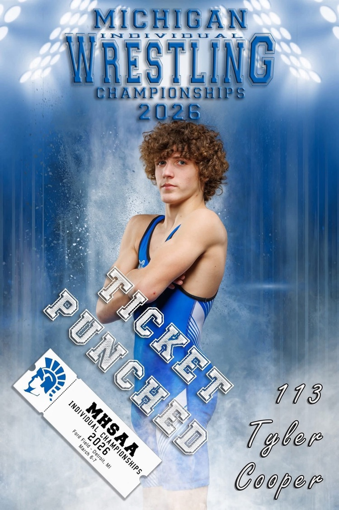 picture of boys wrestler, Tyler, who will compete at state final match