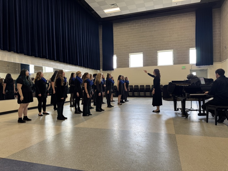 middle school honors choir performing at the MSVMA District 10 Choral Festival