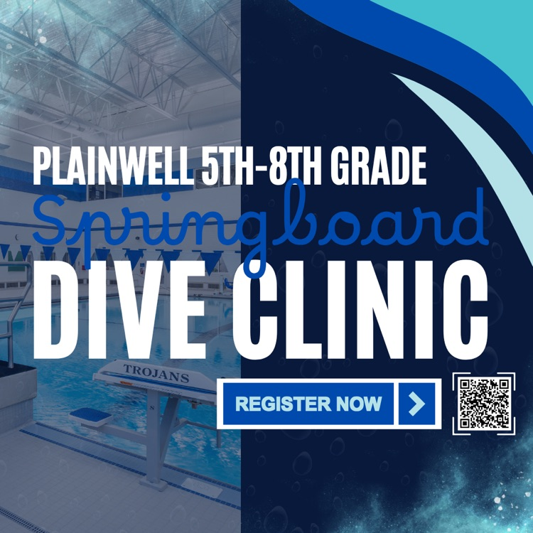plainwell pool - plainwelll 5th-8th grade springboard dive clinic - register now QR code 