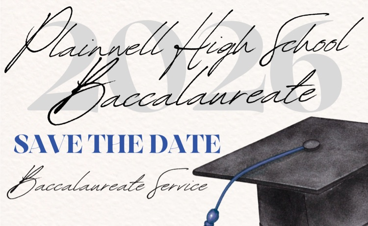plainwell high school - baccalaureate - save the date baccalaureate service