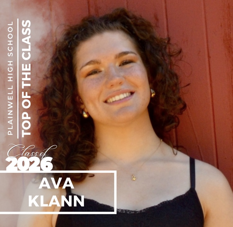 Picture of senior class student with writing - Plainwell High School - Top of the Class - Class of 2026 - Ava Klann