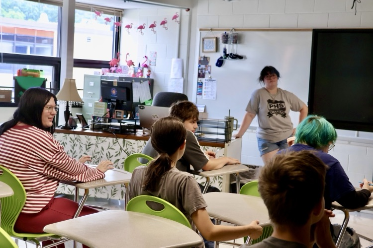 picture of students in a classroom during the phs champions program