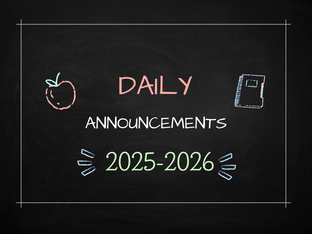 header for daily announcements