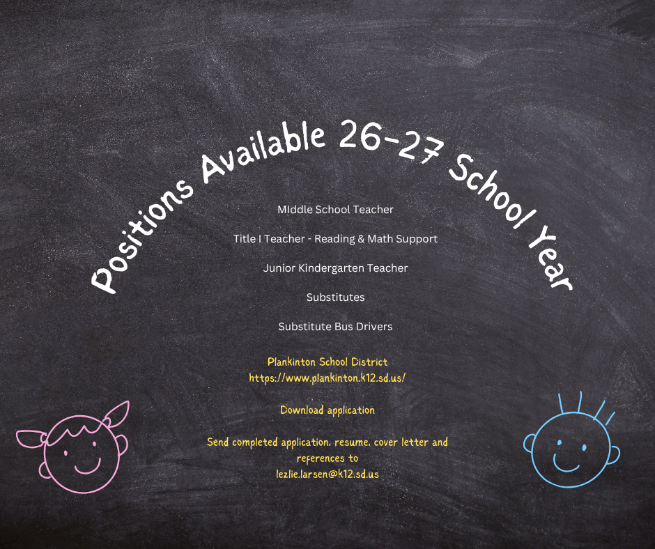 flyer advertising teaching positions available for the 26-27 school year