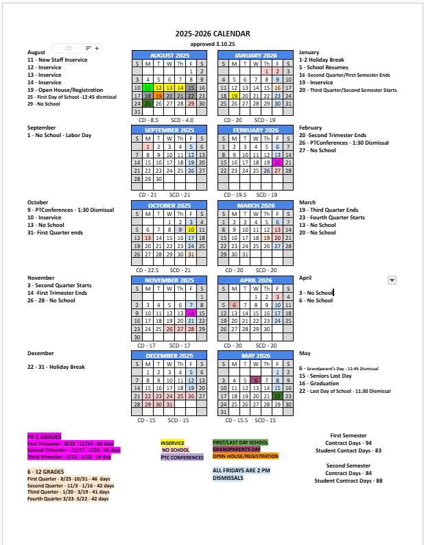 25-26 District Planning Calendar