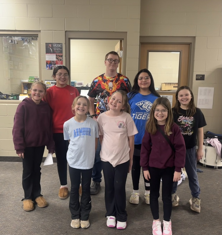 Choir members: Anna Erickson, Trinity Tipton, Allie Pryor, Lilee Johnson, Lili Medina, Danica Thomas, Melayna Thomas. Not pictured: Emma Erickson, Makenna Spinar
