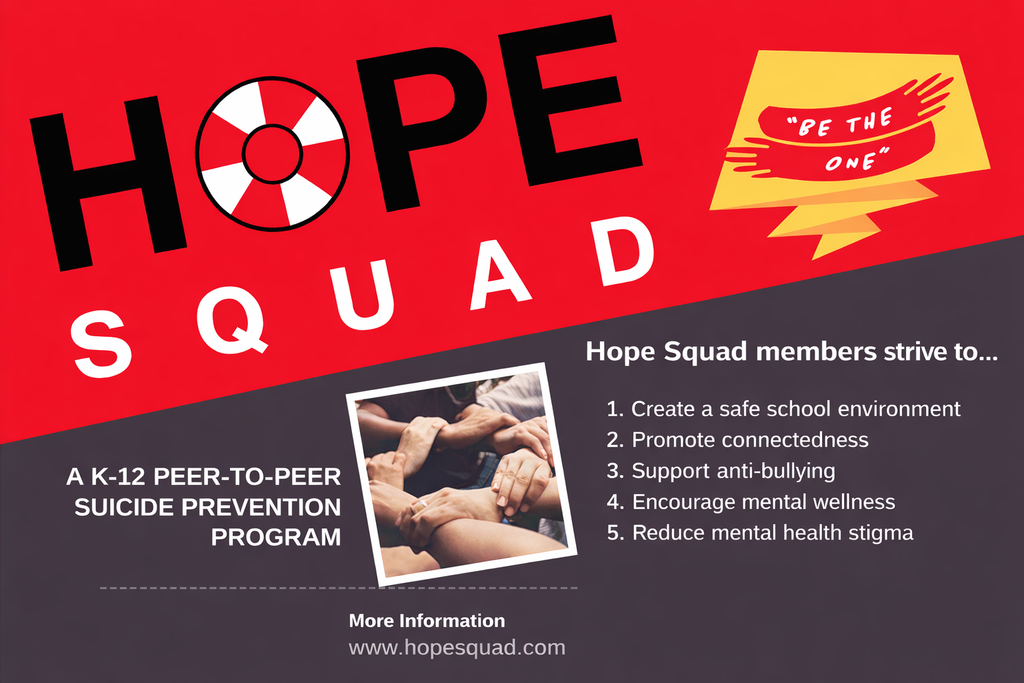 Hope Squad Info. Hands Linked, What members strive to do. 