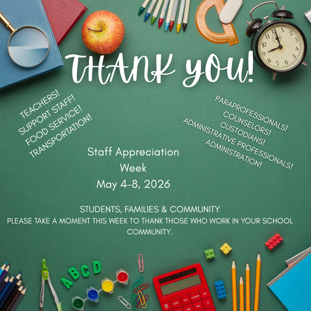 SOCIAL MEDIA POST ABOUT STAFF APPRECIATION WEEK NEXT WEEK