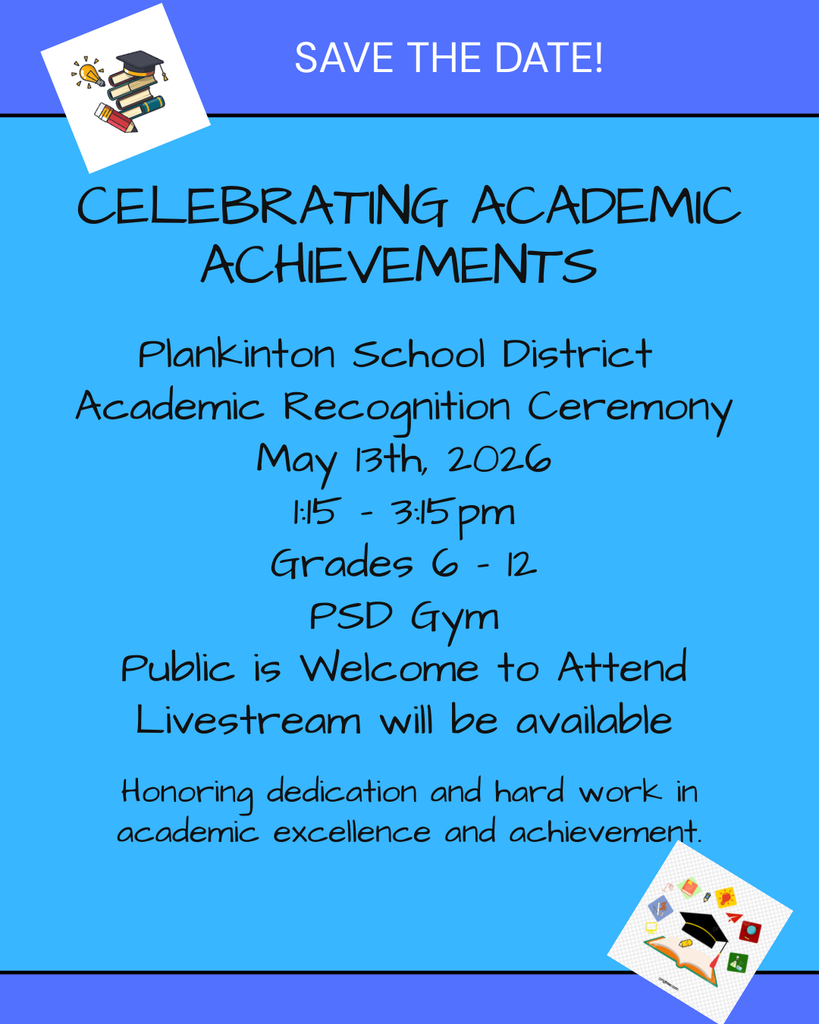 flyer advertising the date and time for the academic recognition ceremony
