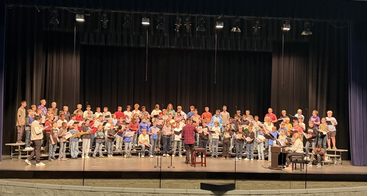 This is just one of two choirs that will be performing today!