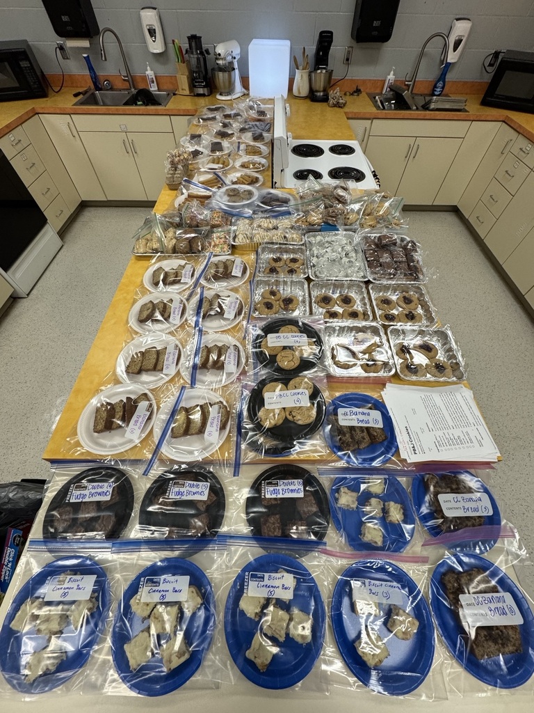 Bake goods FCCLA members brought. 