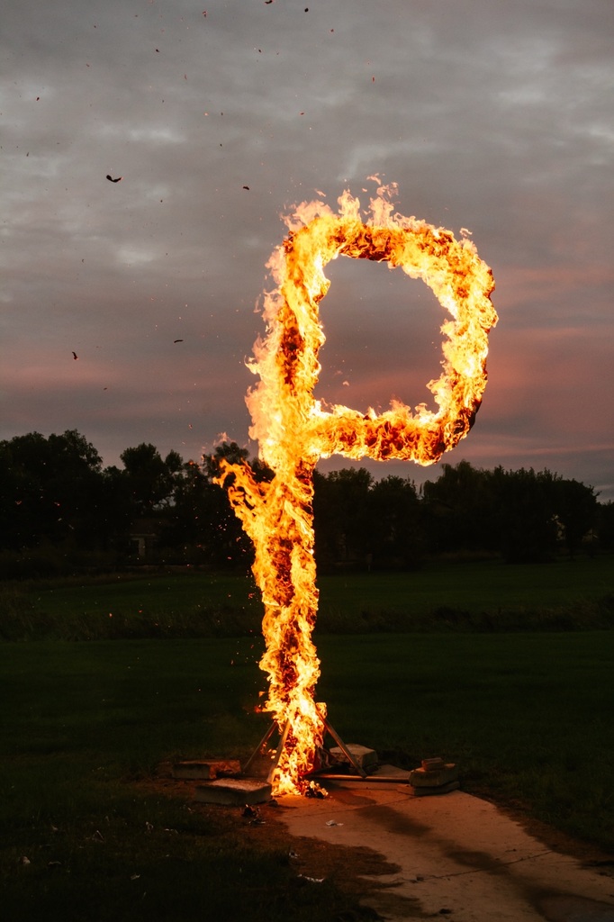 Burning of the P