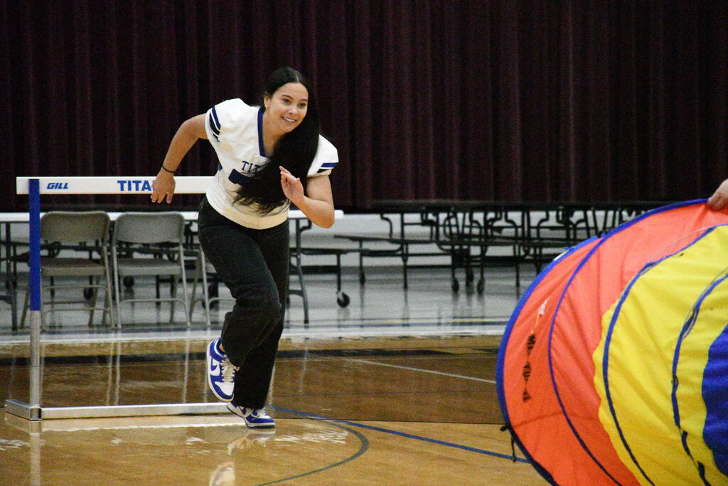Astrea Balck makes a dash towards the tunnel.